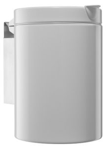 Abfallbehälter 3 Liter mit Wandhalterung weiß